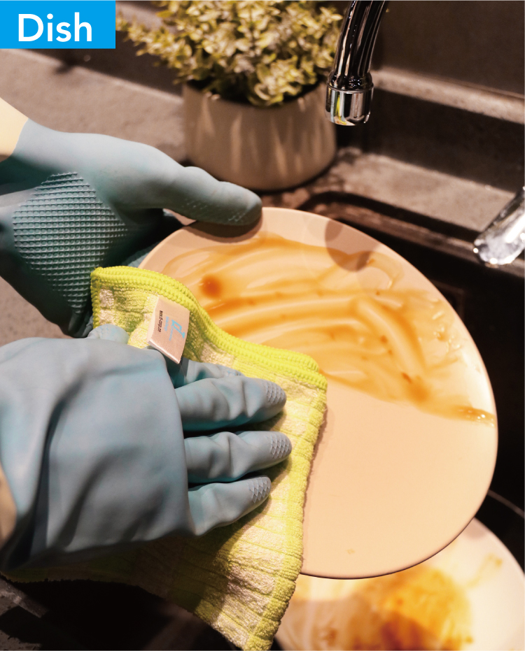 Dr.Dirt Bamboo Fiber Dish Washing Cloth - Cleanic Cleaning Equipment
